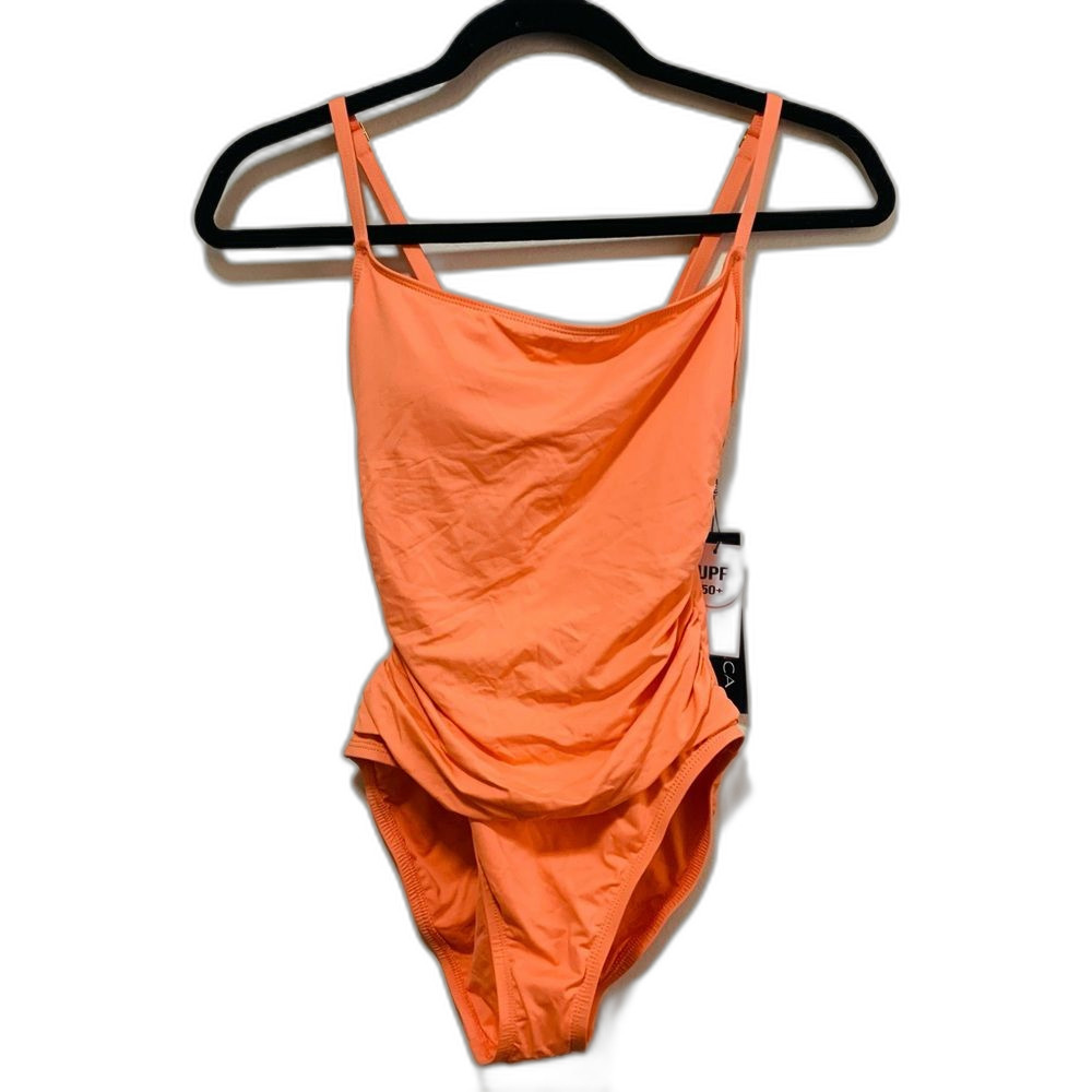 La Blanca Island Goddess Lingerie one pice swimsuit in Sunset orange size 6